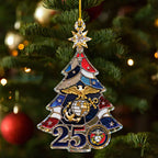 US Marine Corps 250th Anniversary Custom Shape 1-sided Acrylic Ornament – MAITM13969
