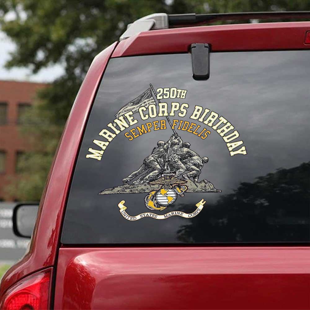 US Marine Corps 250th Birthday Car Sticker – MAITM12660