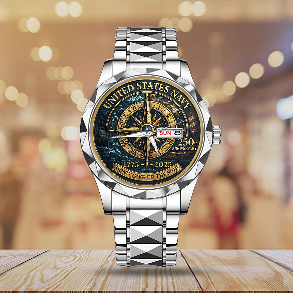 US Navy 250th Anniversary Alloy Luxury Quartz Watch – MAITM12724