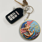 US Navy 250th Anniversary Custom Shape 2-Side Printed Keychain – MAITM12642