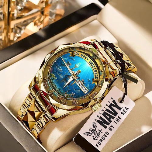 US Navy 250th Alloy Luxury Quartz Watch – MAITM12903