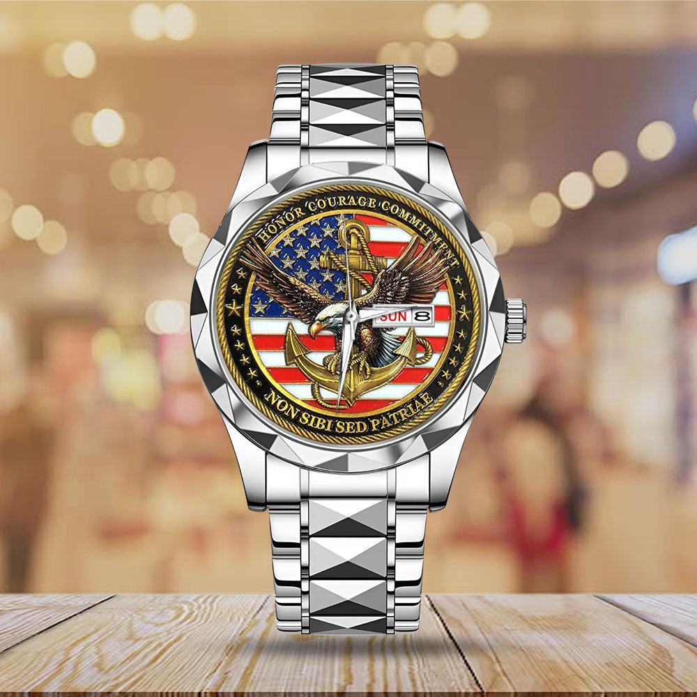 US Navy Alloy Luxury Quartz Watch – MAITM12907