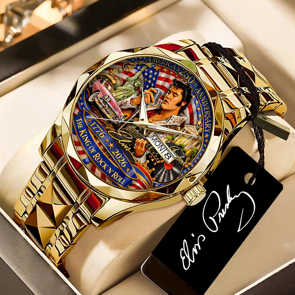 Elvis Presley Alloy Luxury Quartz Watch – TANTN 14150