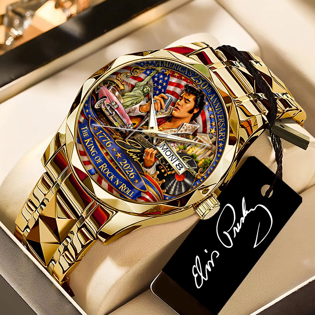 Elvis Presley Alloy Luxury Quartz Watch – TANTN 14150