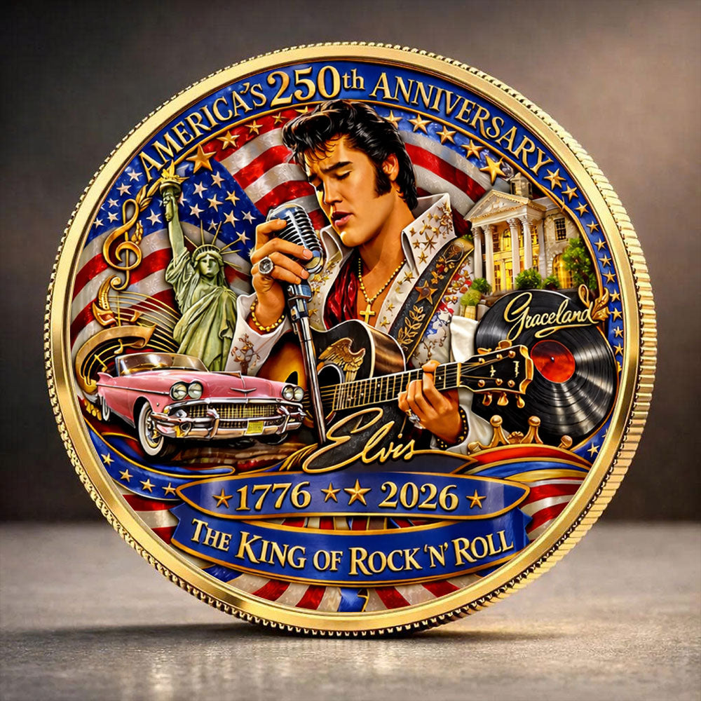 America250 x Elvis Presley Commemorative Coin – TANTN21741