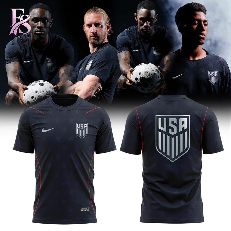 USMNT 2026 Personalized Stripes Match Black Shirt
