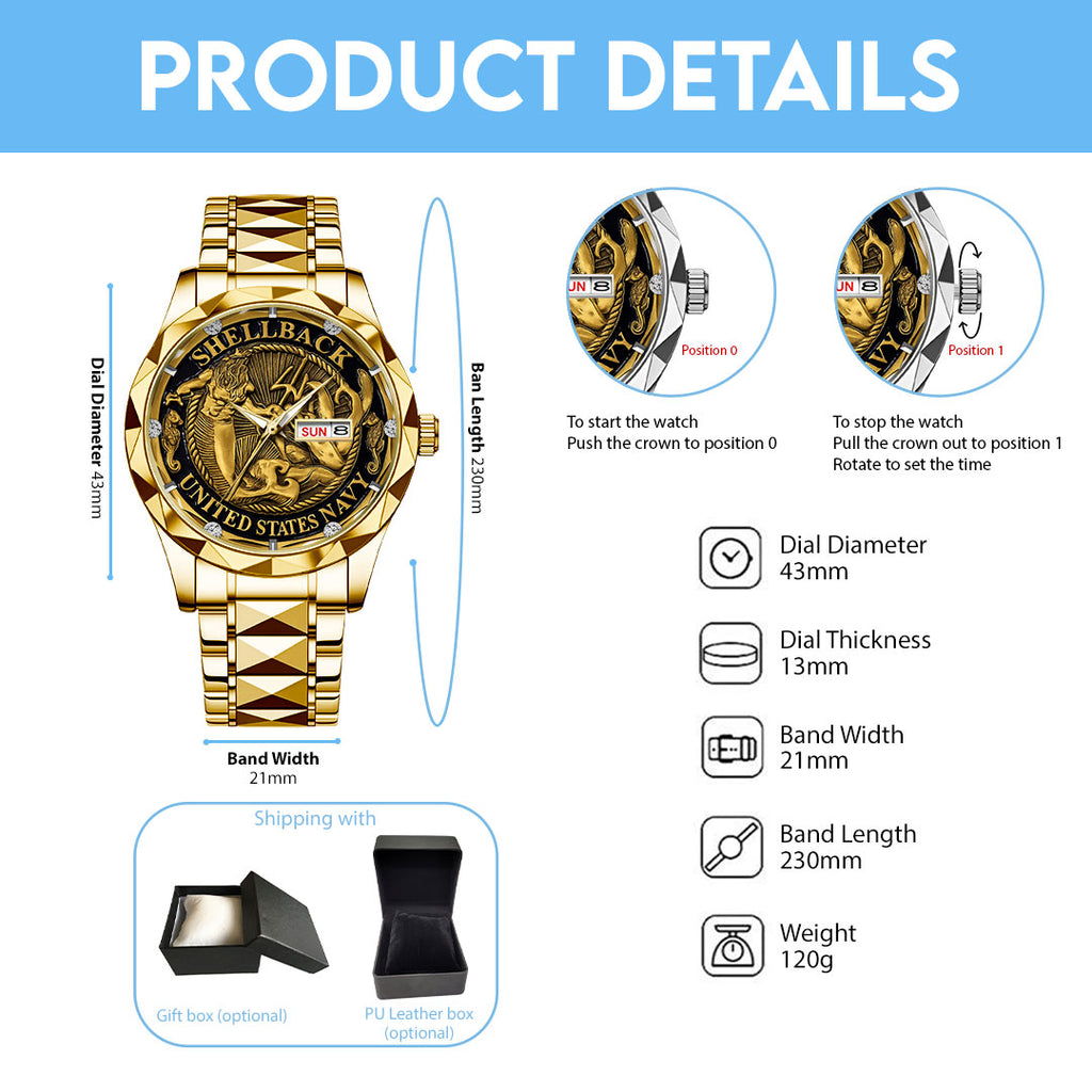 US Navy Alloy Luxury Quartz Watch – TMTHU786