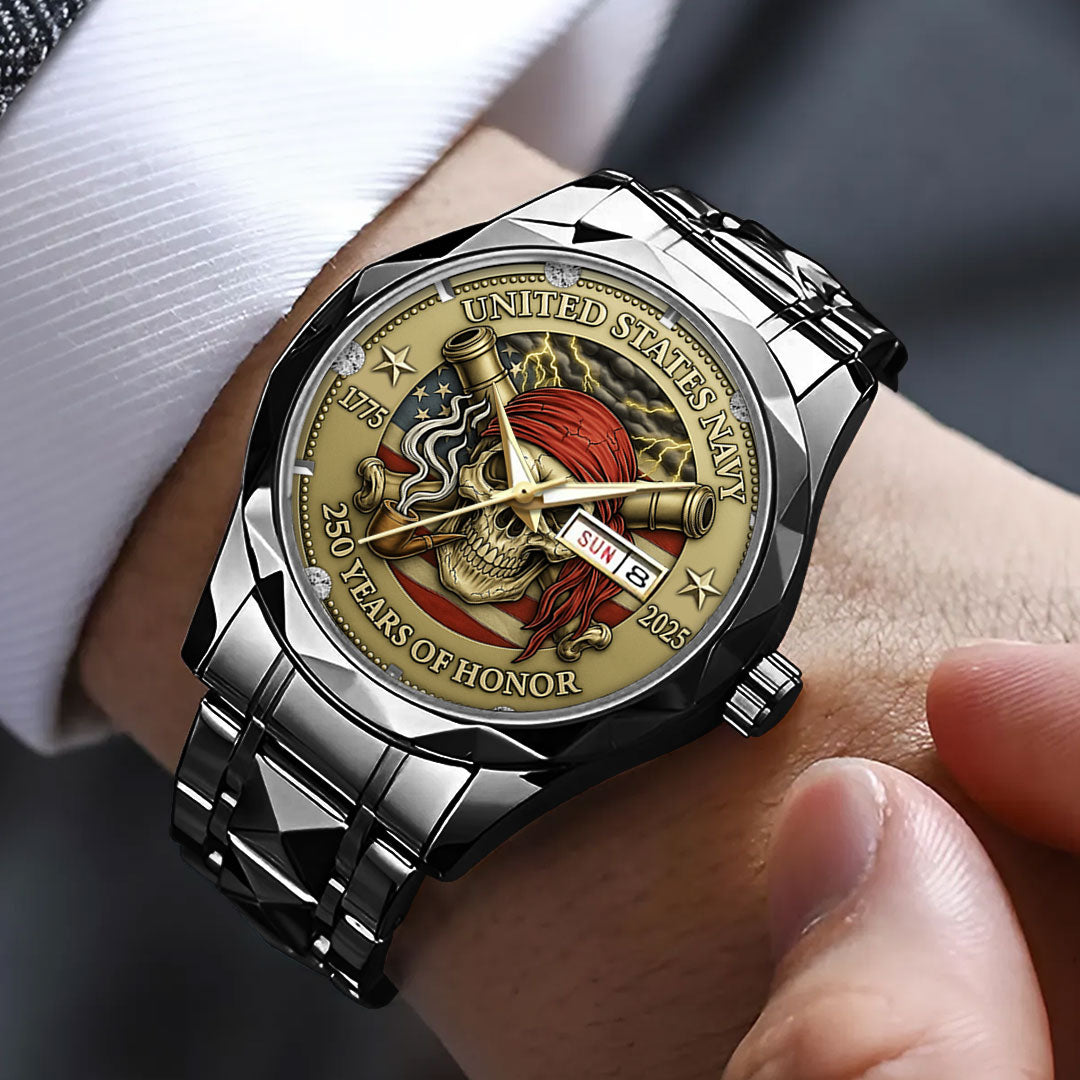 US Navy 250th Anniversary Alloy Luxury Quartz Watch – TMTHU733