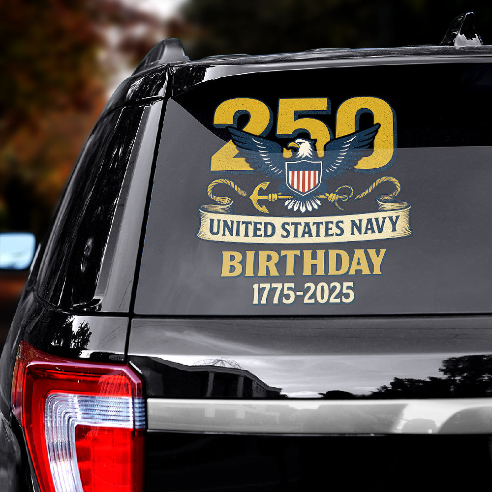 US Navy 250 Years Car Sticker – HOATT12546