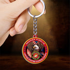 US Marine Corps Custom Shape 2-sided Keychain – HOATT13299