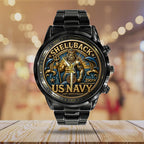 US Navy Black Stainless Steel Watch – TANTN15899