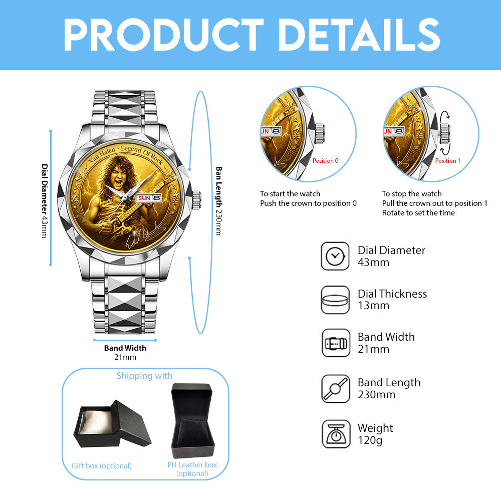 Van Halen Alloy Luxury Quartz Watch – MAITM14691