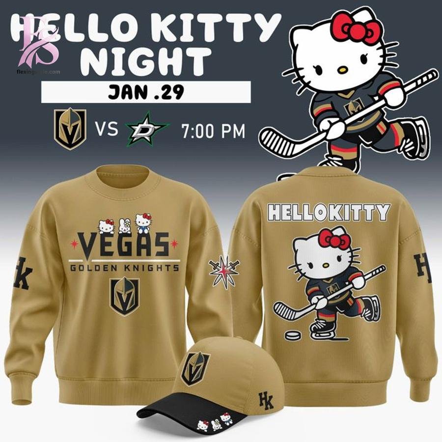 Vegas Golden Knights x Hello Kitty Night 2026 Hoodie