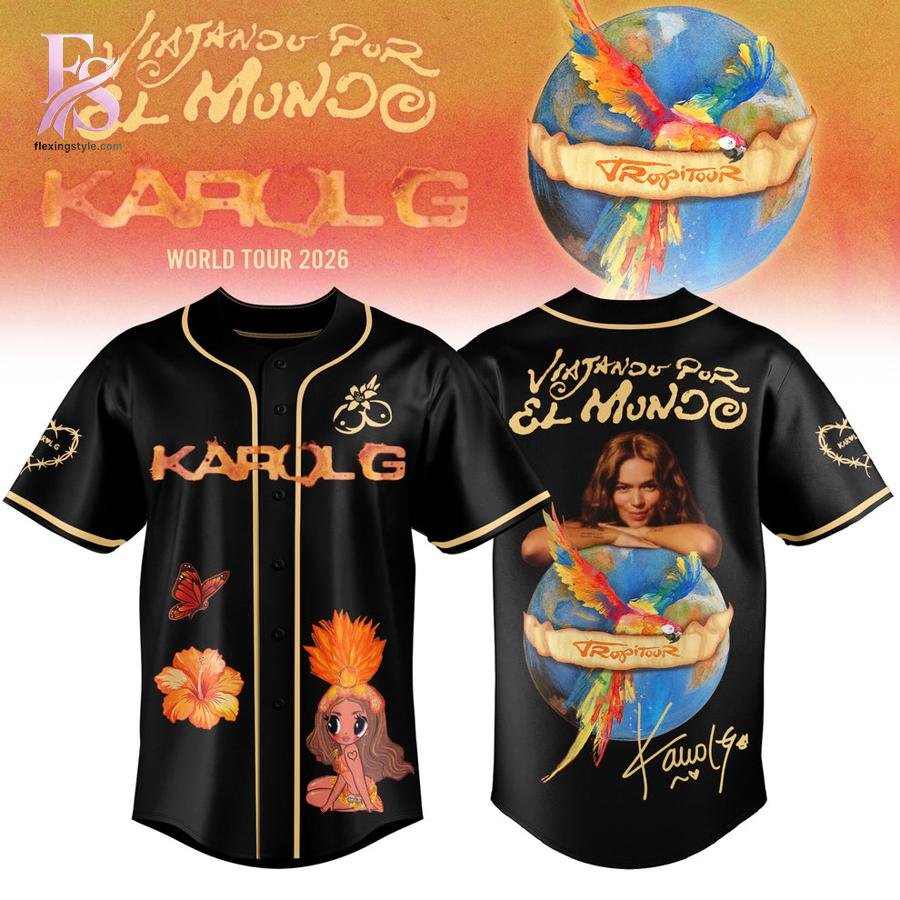 Viajando Por El Mundo Tropitour 2026 Karol G Jersey
