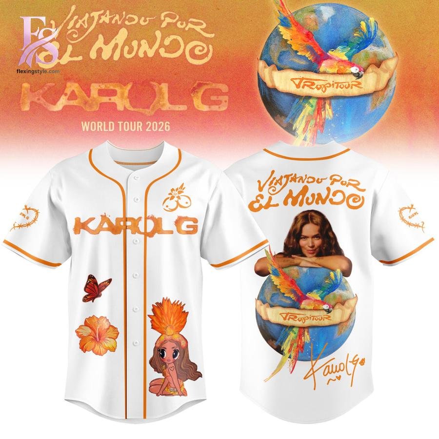 Viajando Por El Mundo Tropitour 2026 Karol G Jersey