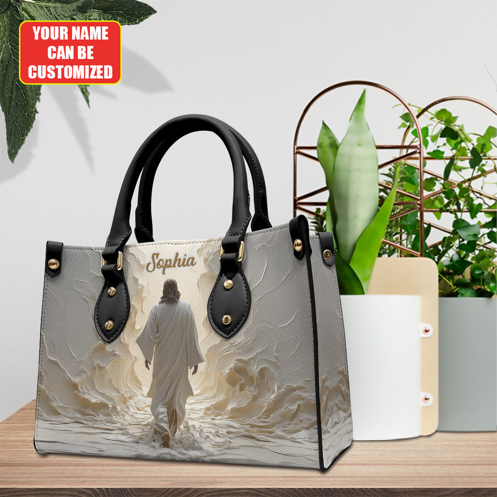 Personalized Walk With God Leather Handbag – TANTN15442