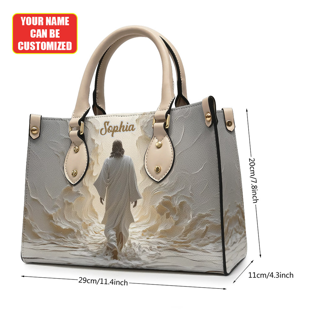 Personalized Walk With God Leather Handbag – TANTN15442