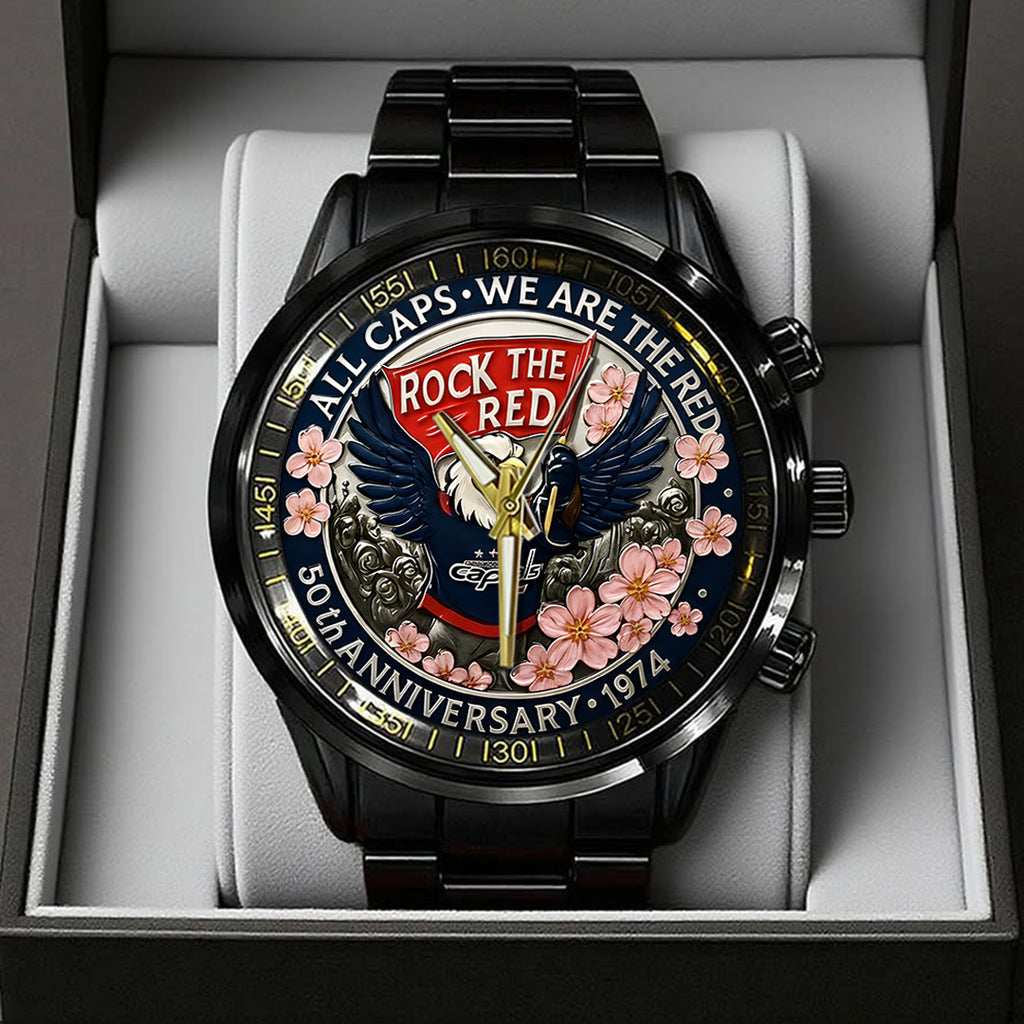 Washington Capitals 50 Years Black Stainless Steel Watch – TANTN17830