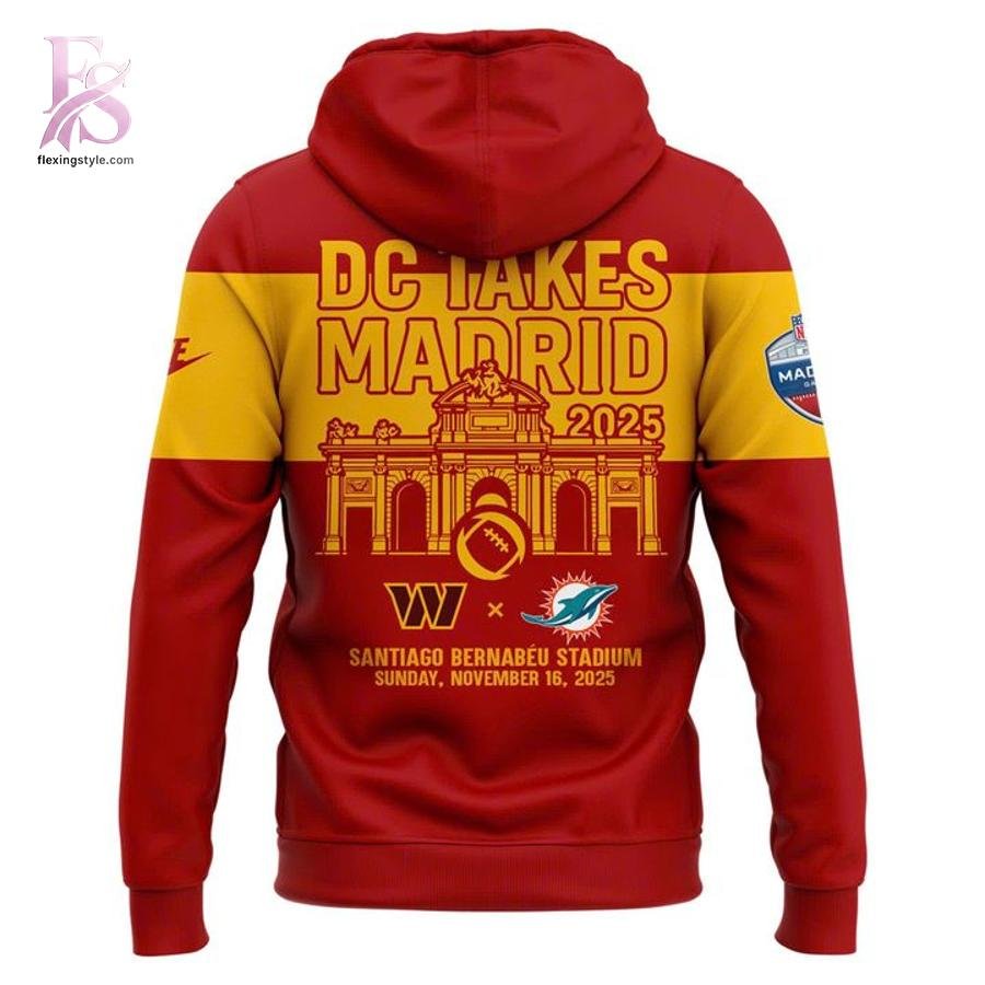 Washington Commanders 2025 NFL Madrid Game Hoodie