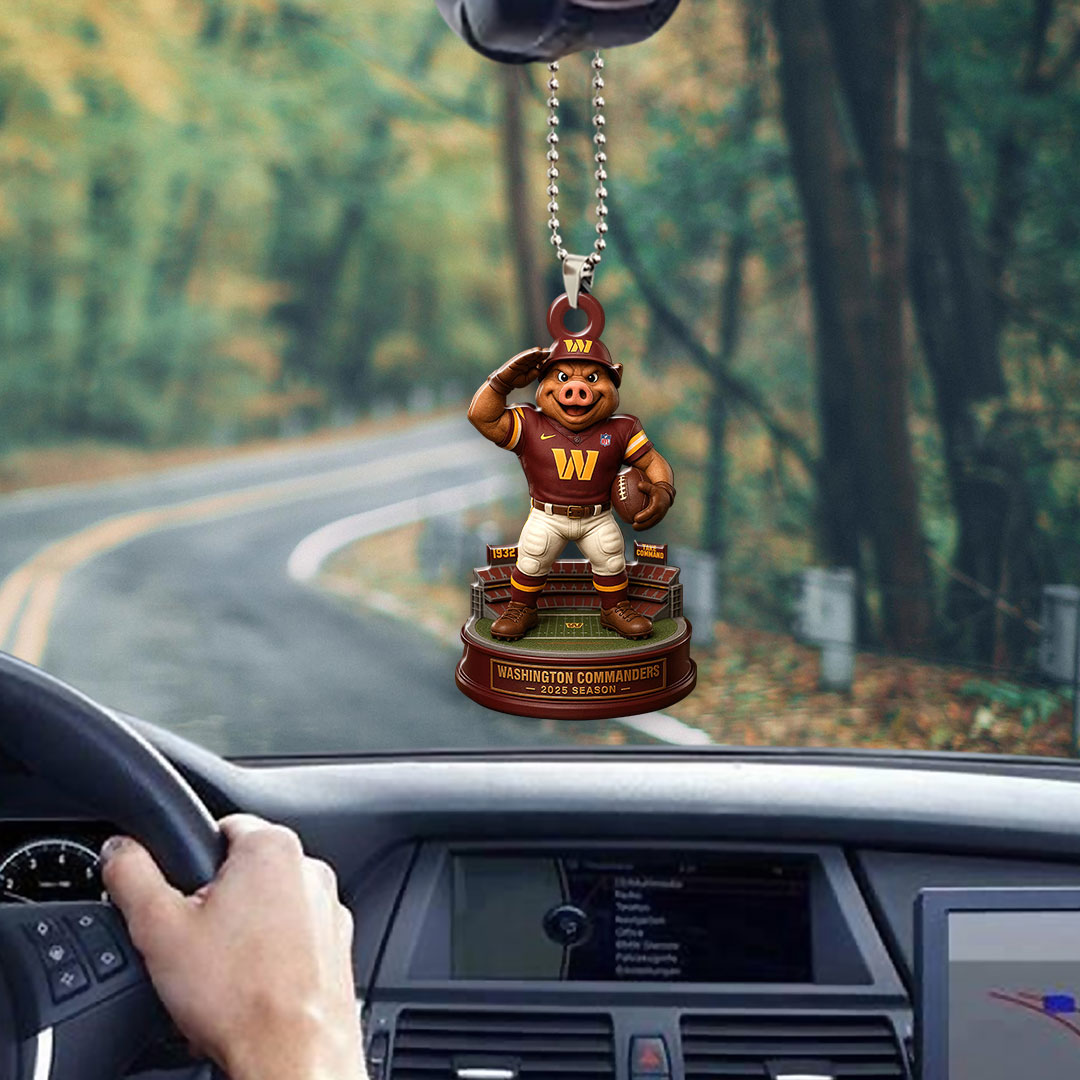 Washington Commanders 2025 Season Custom shape 2-sided Acrylic Car Ornament – HOATT13688