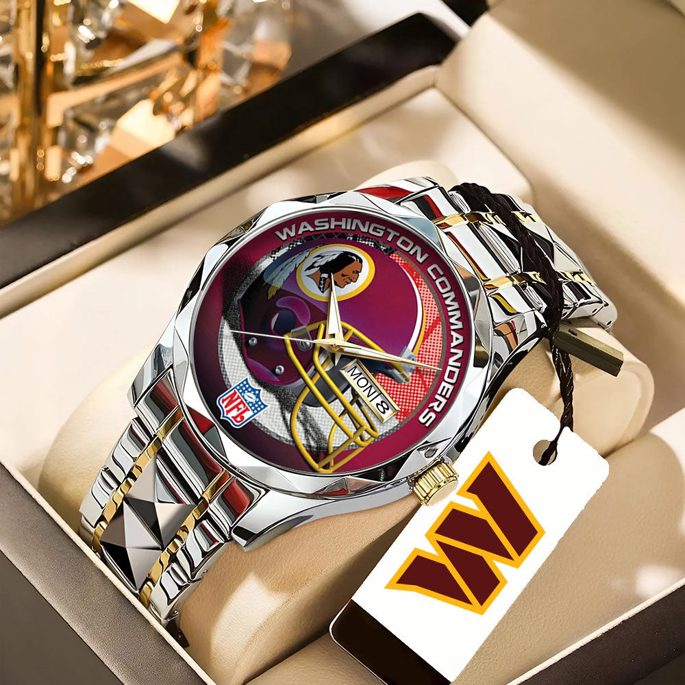 Washington Commanders Alloy Luxury Quartz Watch – TANTN16344