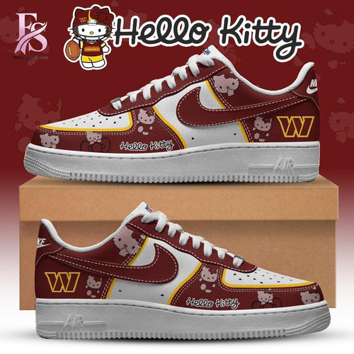 Washington Commanders x Hello Kitty Air Force Shoes