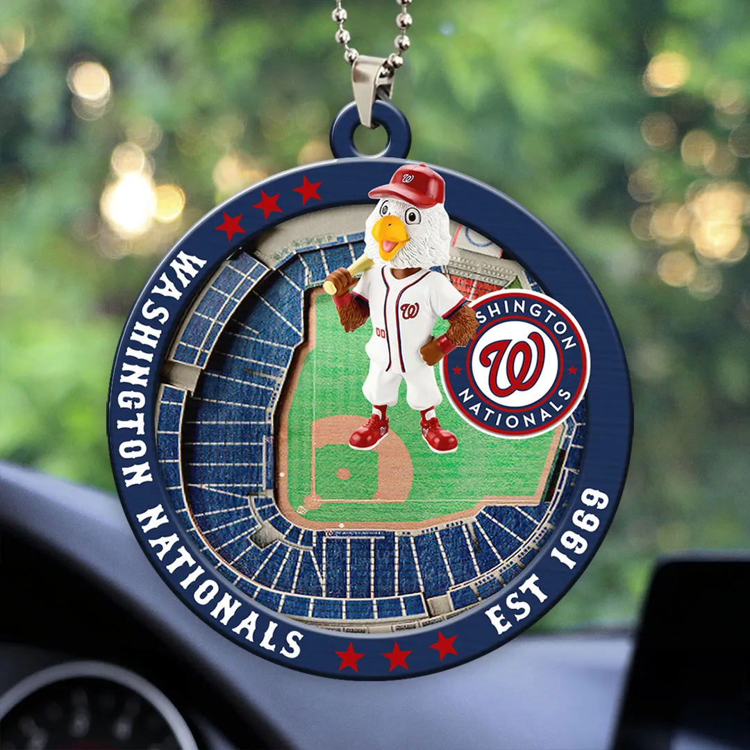 Washington Nationals Custom shape 2-sided Acrylic Car Ornament – HOATT13061