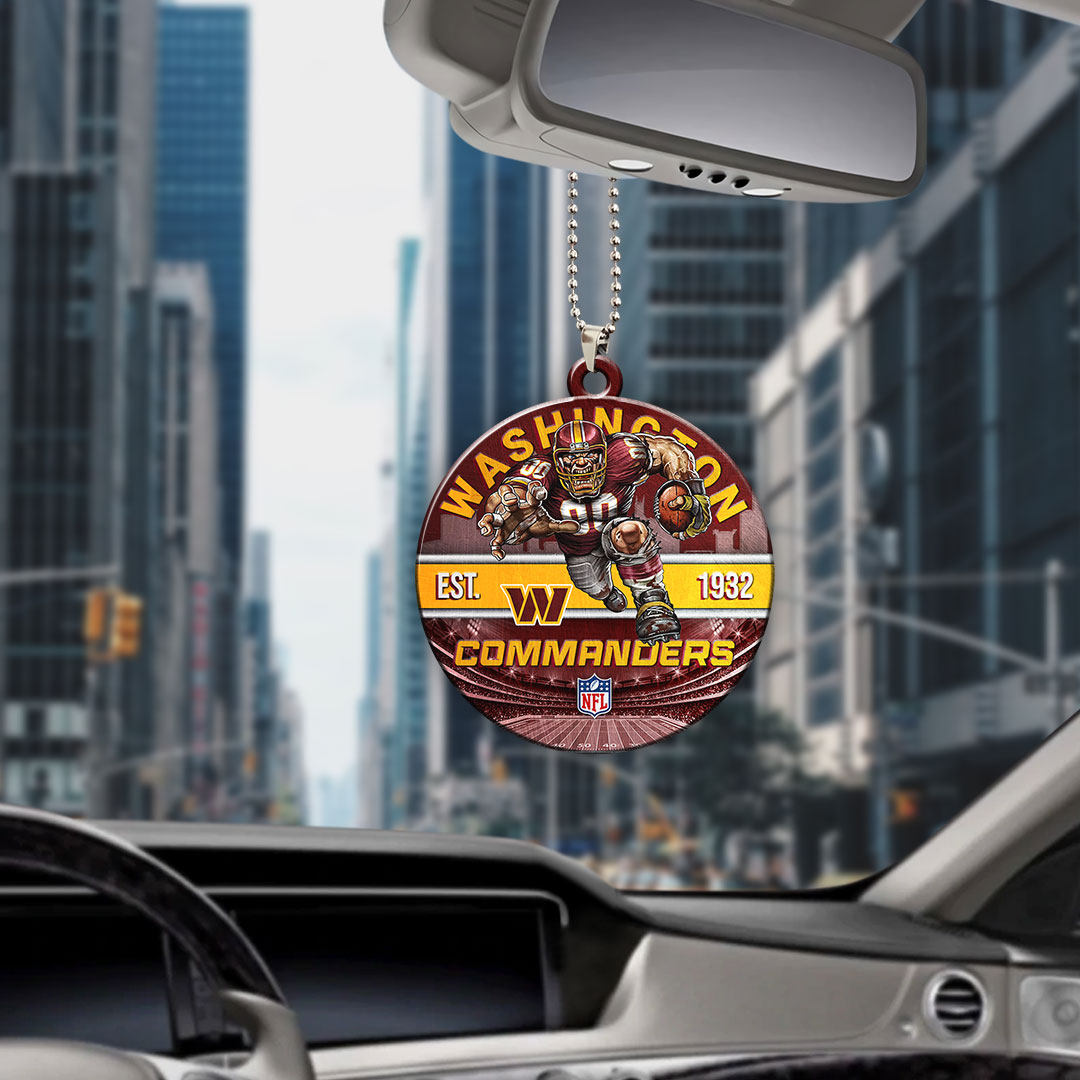 Washington Commanders Custom shape 2-sided Acrylic Car Ornament – HOATT12927