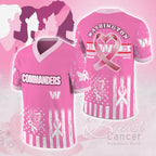 Washington Commanders x Breast Cancer Awareness 2025 3D Football Jersey – MAITM12898