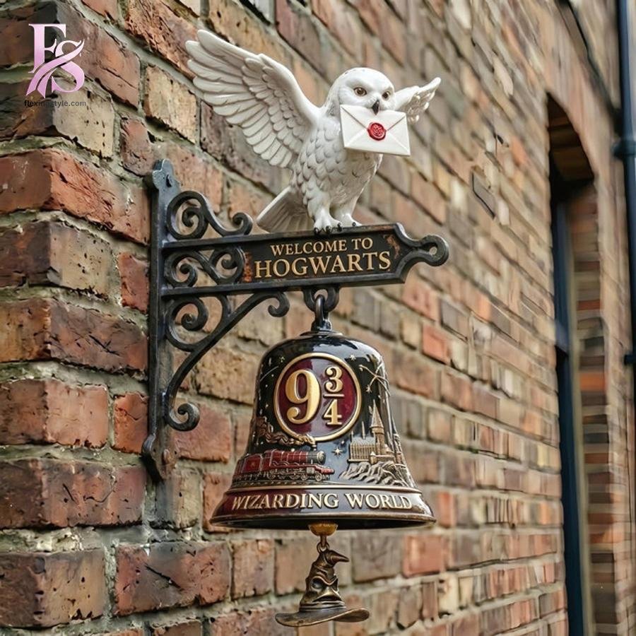 Welcome to Hogwarts 9 3 4 Wall Bell