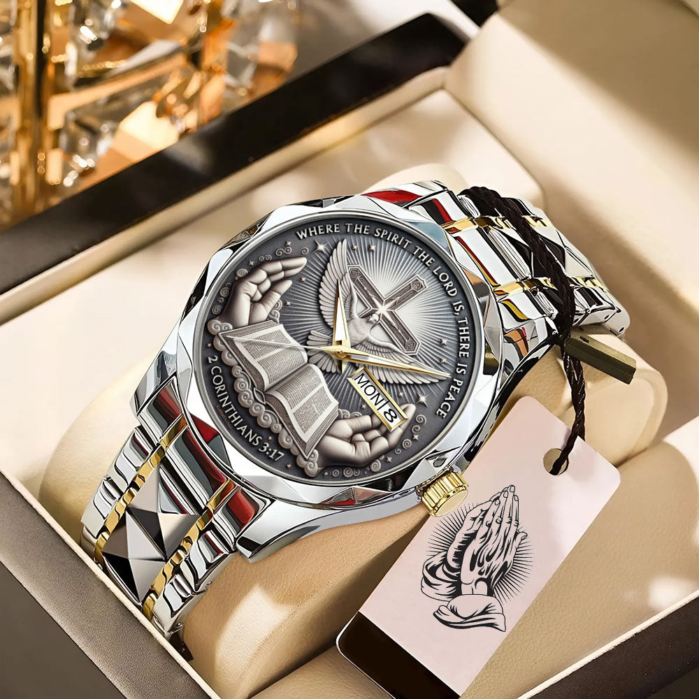 Where The Spirit Lord Is, There Is Peace Alloy Luxury Quartz Watch – TANTN17270