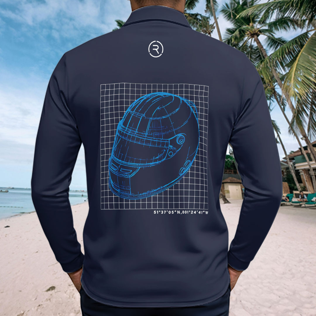 Williams Racing x Reflo Travel Helmet Zip Polo Shirt – GNE4827