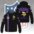 Minnesota Vikings 3D Windbreaker Jacket – GNE4294