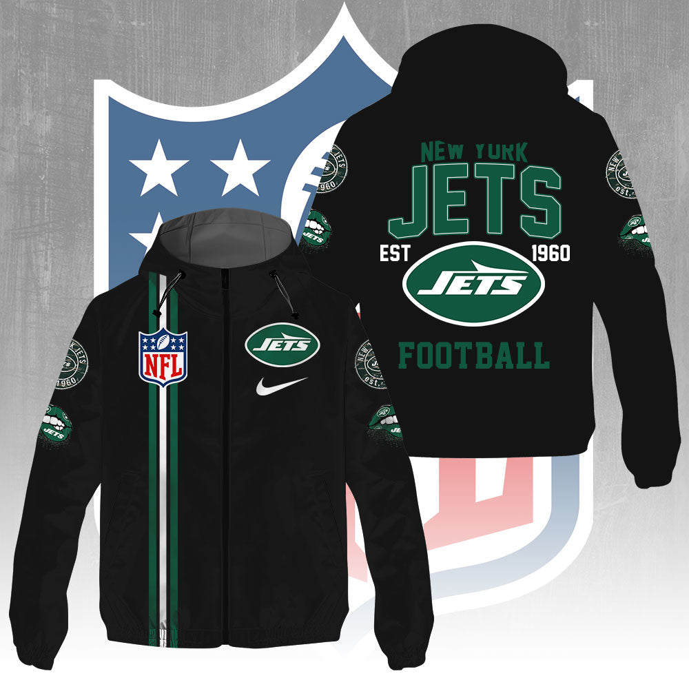 New York Jets 3D Windbreaker Jacket – GNE4305