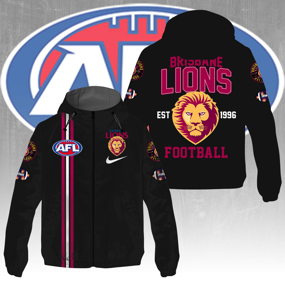 Brisbane Lions 3D Windbreaker Jacket – GNE4322