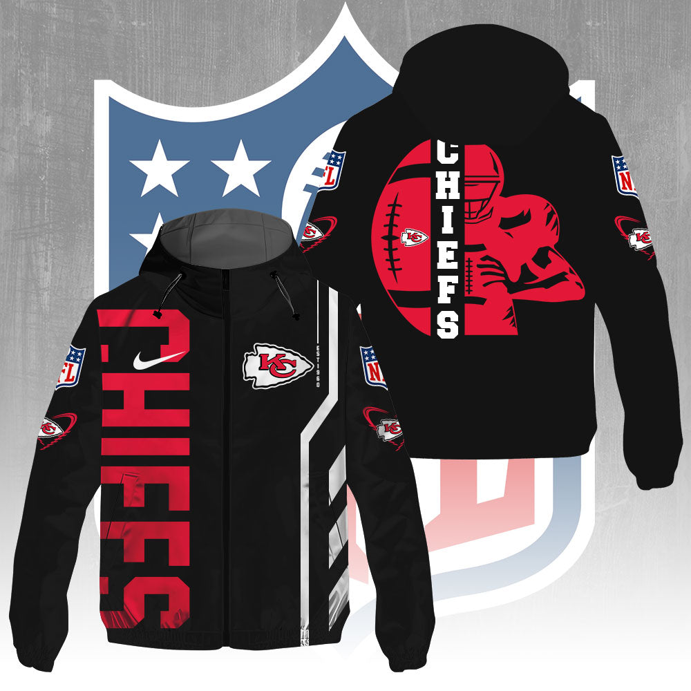 Kansas City Chiefs 3D Windbreaker Jacket – GNE4363