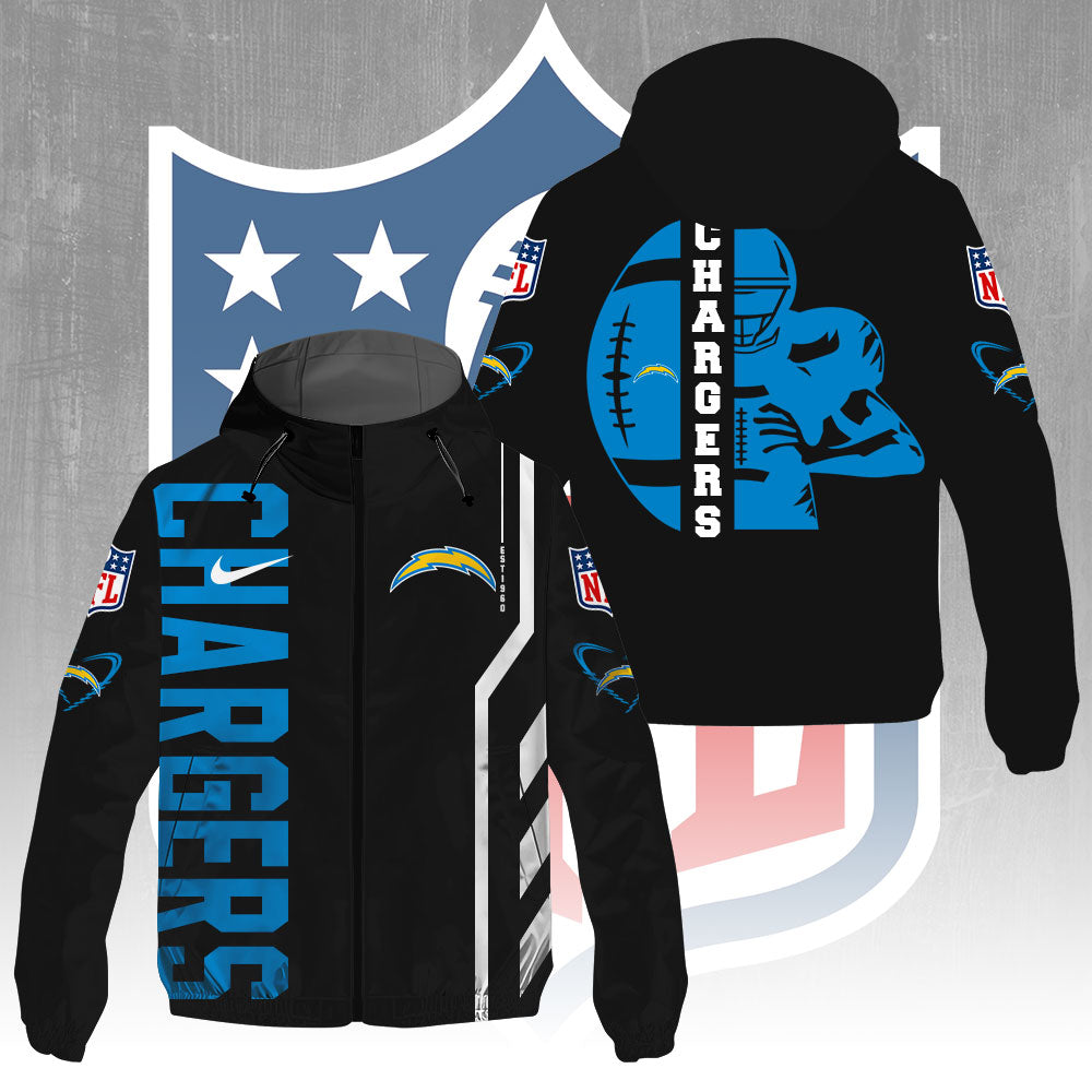Los Angeles Chargers 3D Windbreaker Jacket – GNE4367
