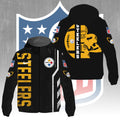 Pittsburgh Steelers 3D Windbreaker Jacket – GNE4375