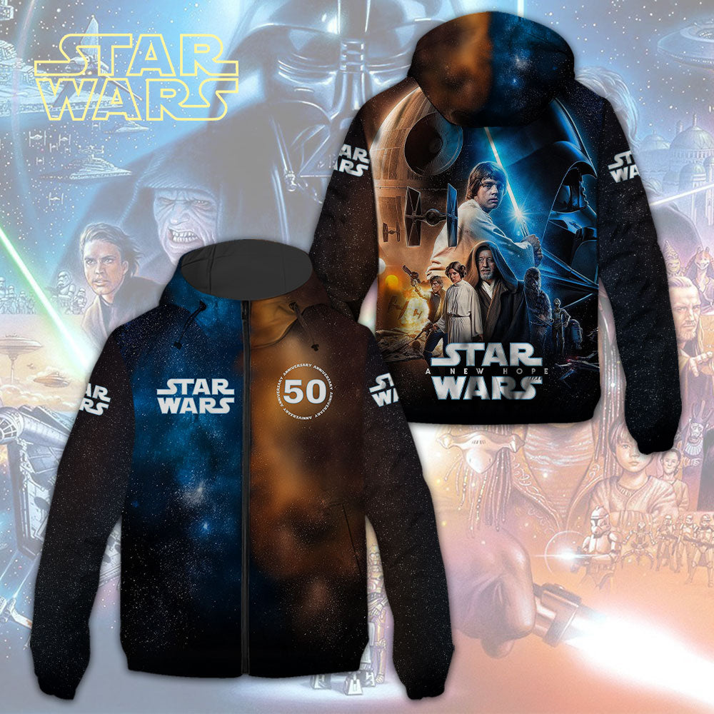 Star Wars 50th Anniversary 2027 3D Windbreaker Jacket – TMTHU1830