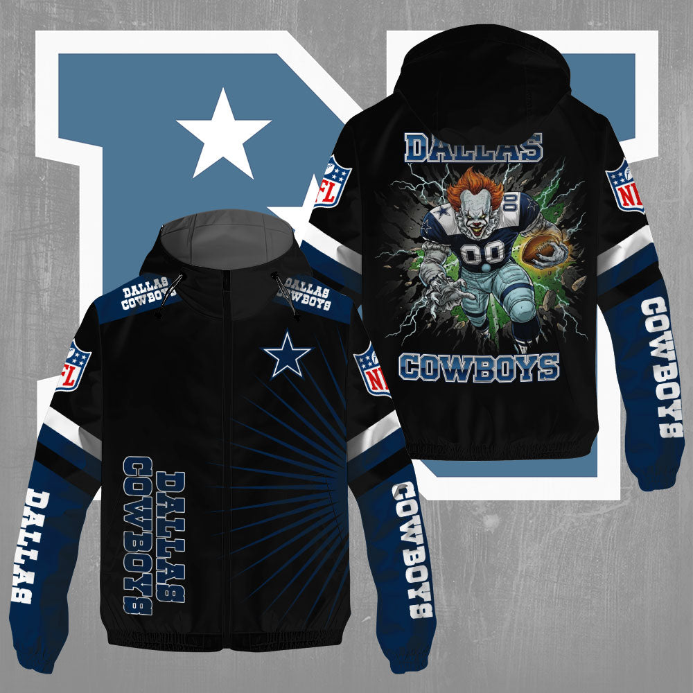 Dallas Cowboys x Pennywise 3D Windbreaker Jacket – TMTHU789