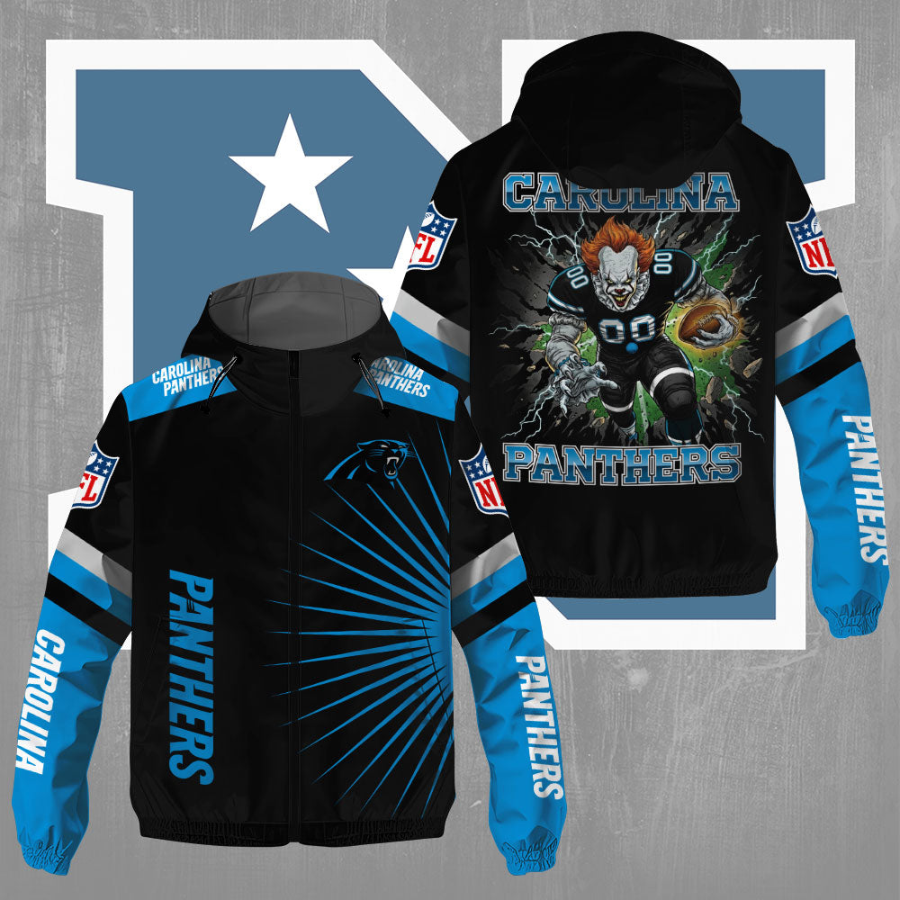 Carolina Panthers x Pennywise 3D Windbreaker Jacket – TMTHU798