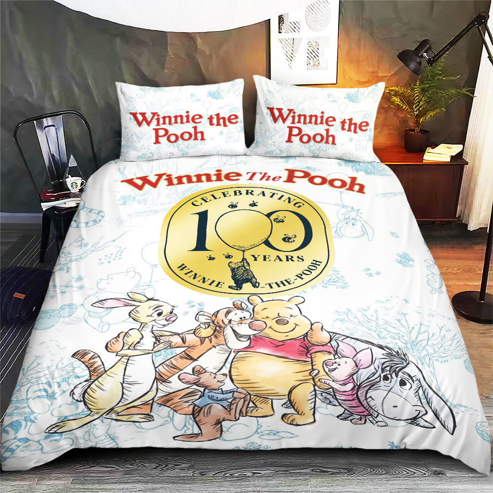 Winnie-the-Pooh 100th Anniversary 2026 3-Piece Duvet Bedding Set – TMTHU6150