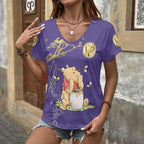 Winnie-the-Pooh 100th Anniversary 3D Women's V-Neck T-Shirt – HOATT17640