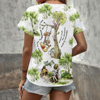 Winnie-the-Pooh 100th Anniversary 3D Women's V-Neck T-Shirt – HOATT17873