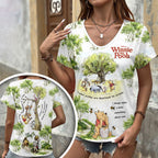 Winnie-the-Pooh 100th Anniversary 3D Women's V-Neck T-Shirt – HOATT17873