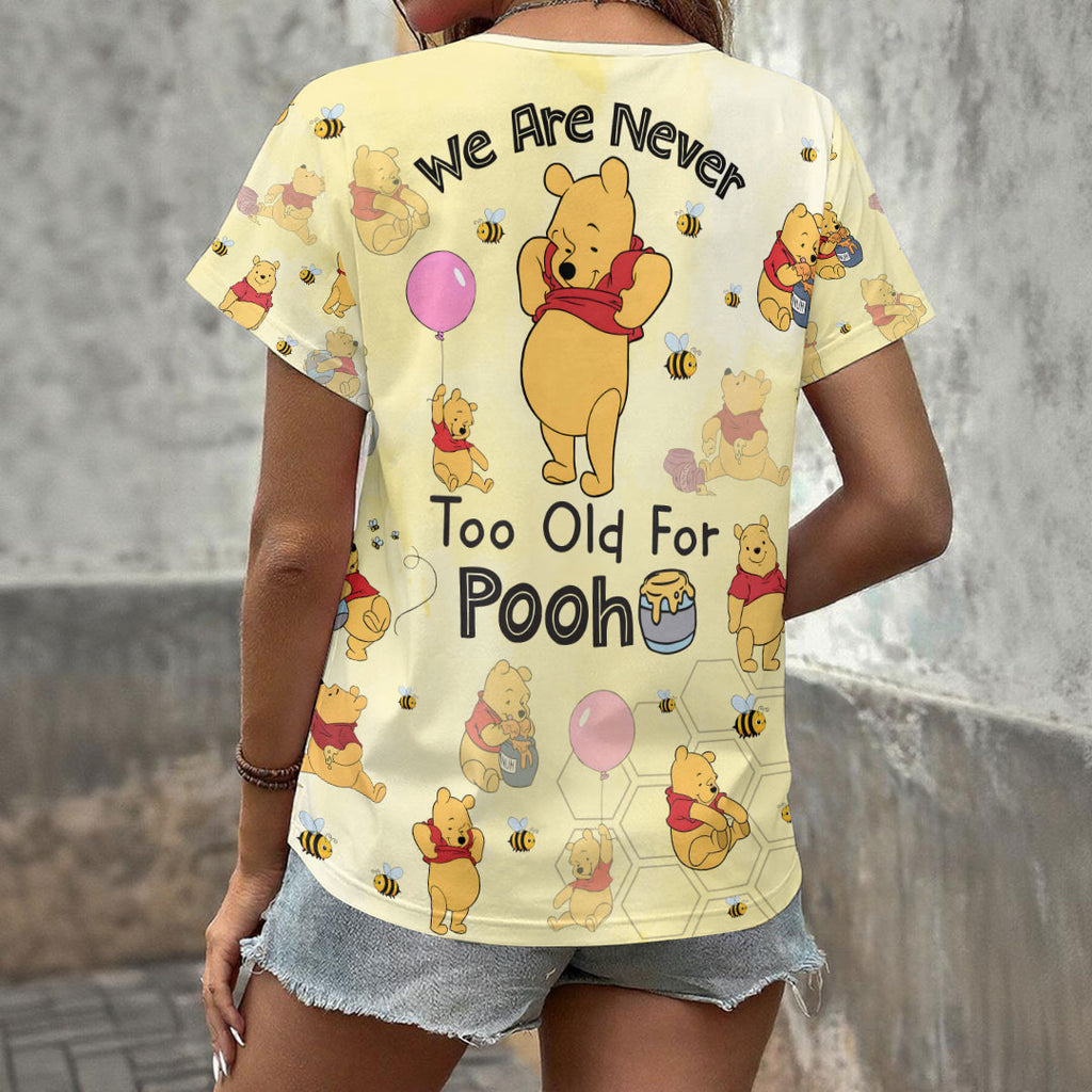 Winnie-the-Pooh 100th Anniversary 3D Women's V-Neck T-Shirt – HOATT17876