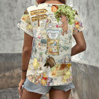 Winnie-the-Pooh 100th Anniversary 3D Women's V-Neck T-Shirt – HOATT17913