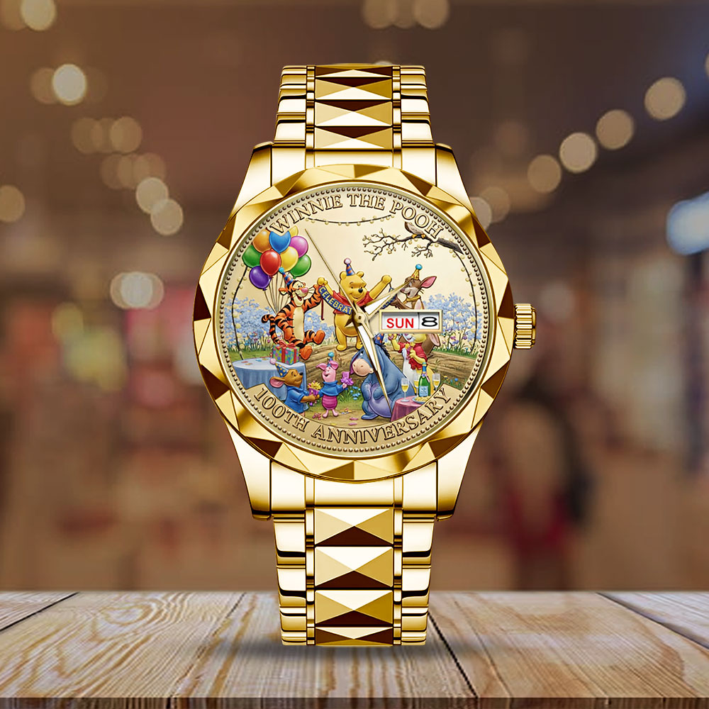 Winnie-the-Pooh 100th Anniversary Alloy Luxury Quartz Watch – TMTHU4870