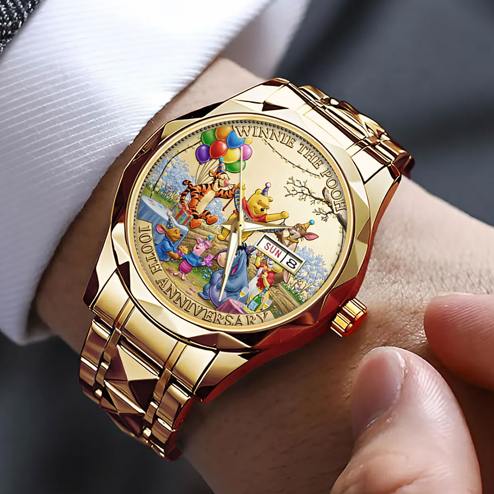 Winnie-the-Pooh 100th Anniversary Alloy Luxury Quartz Watch – TMTHU4870