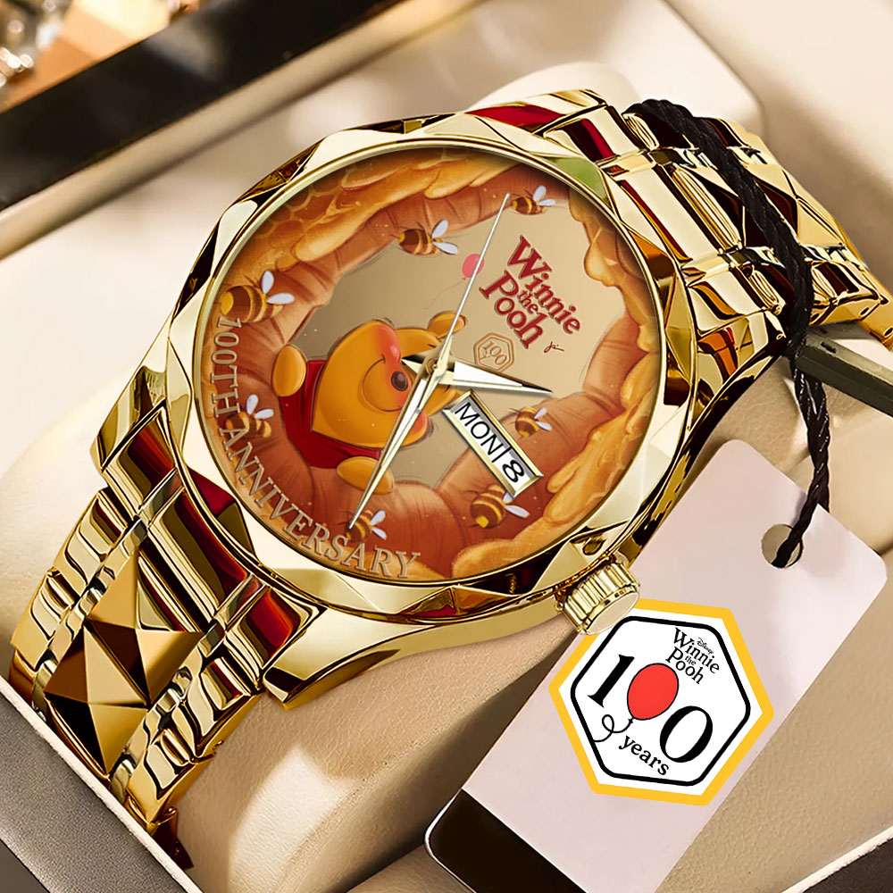 Winnie-the-Pooh 100th Anniversary Alloy Luxury Quartz Watch – TMTHU6021